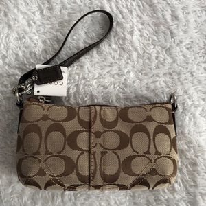 NWT Coach Signature wristlet